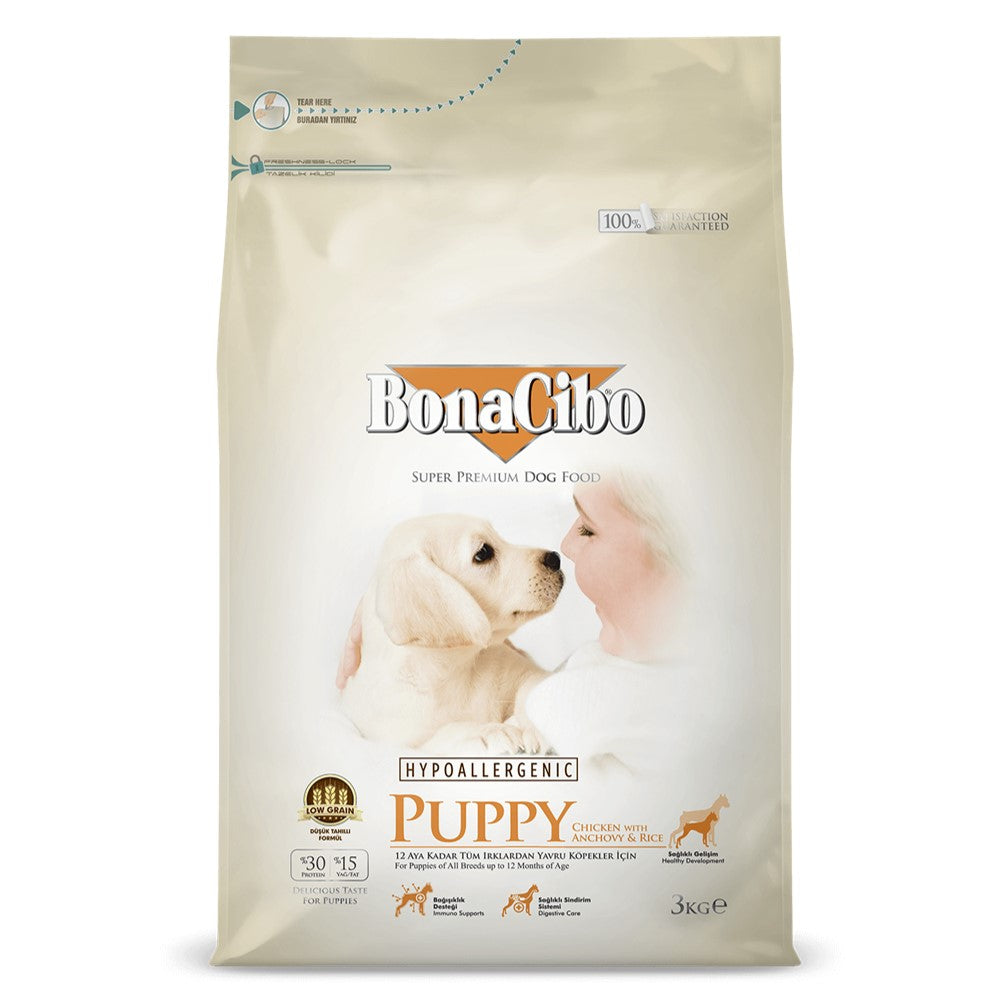 Bonacibo Puppy Food Chicken And Rice - 3Kg