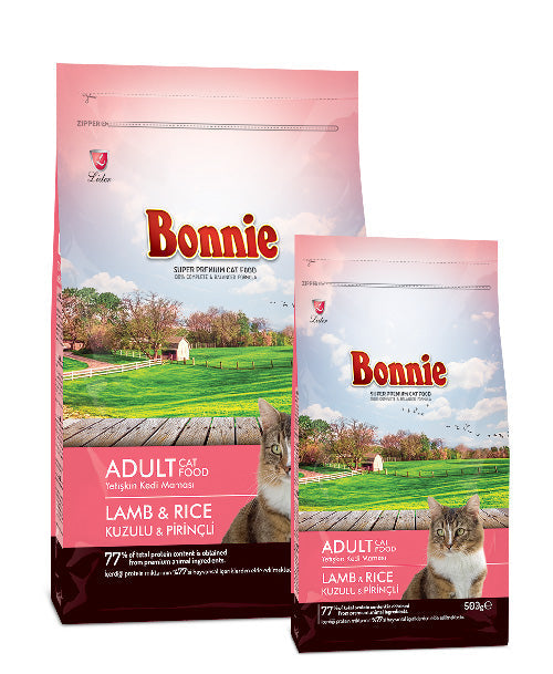 Bonnie Cat Food Lamb & Rice 500Grams