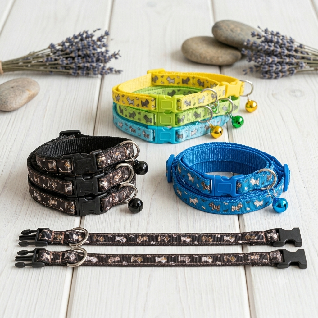 Puppy Design Cat Collar With Bell