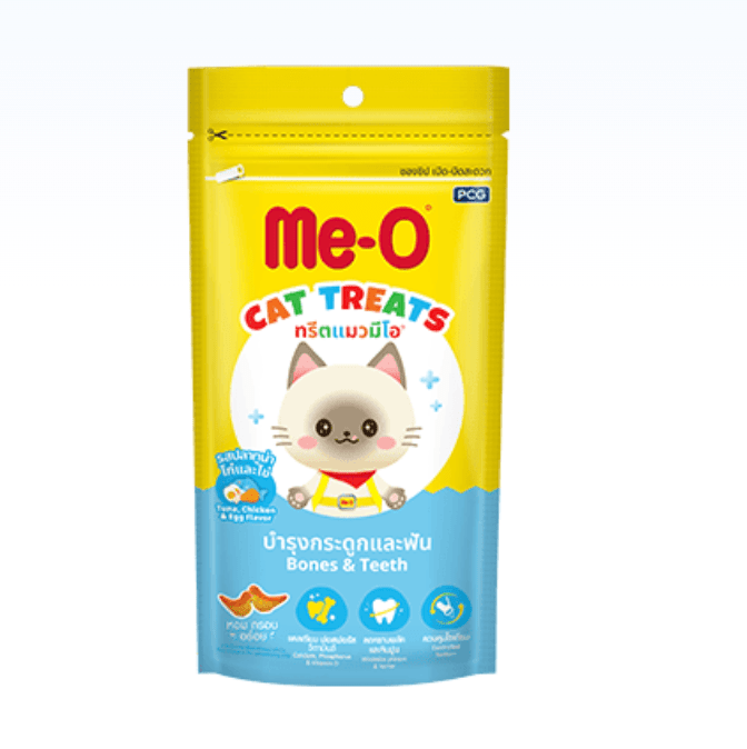 MeO Cat Dry Treats - Tuna, Chicken and Eggs 50Grams