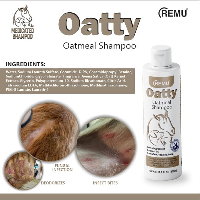 Remu - Oatty Medicated Shampoo for Cats and Dogs