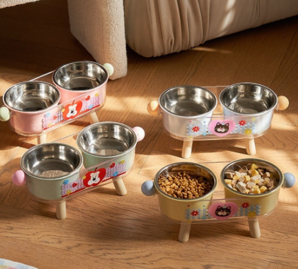 Sturdy Elevated Cat Bowl Non-Slip