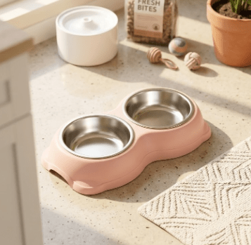 Stainless Steel Bowls For Pets with Non-Slip Base