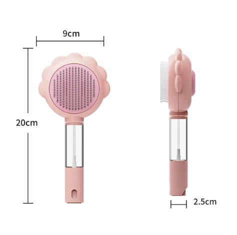 2 in 1 Cat Grooming and Spray Brush