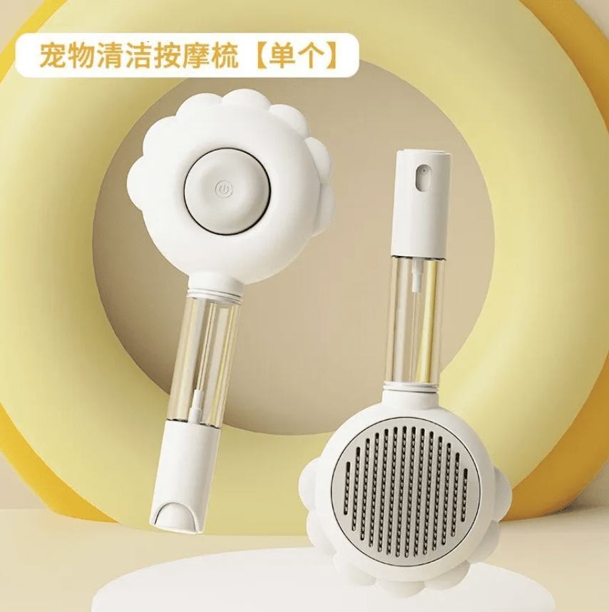 2 in 1 Cat Grooming and Spray Brush