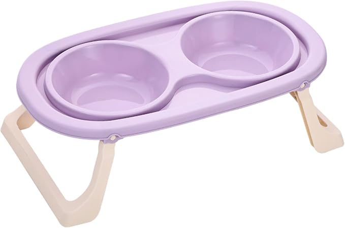 Foldable Elevated Double Pet Bowl