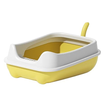 Cat Litter Box for Indoor Cats with Rim