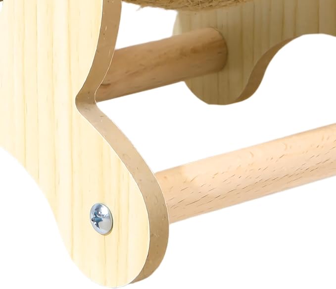 Wooden Sisal Ball Cat Scratcher