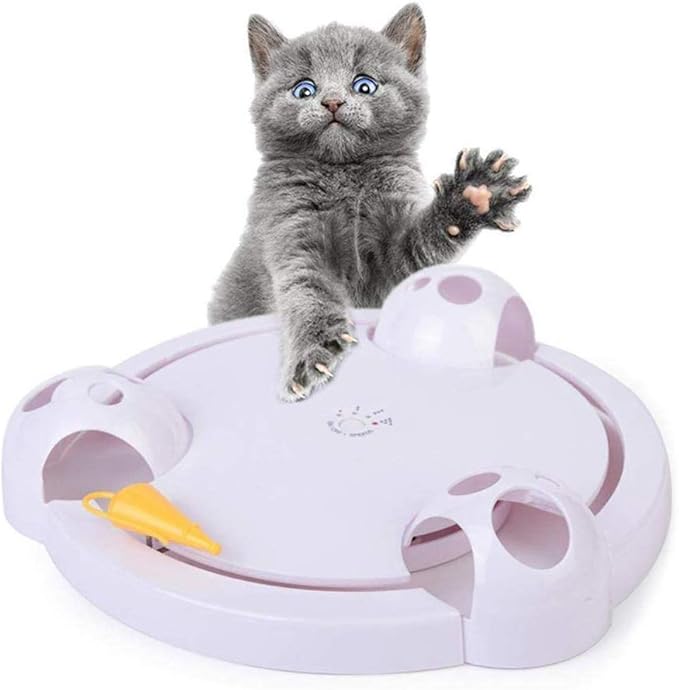 Automatic Interactive Hide & Seek Cat Toy with 4 Speed Modes