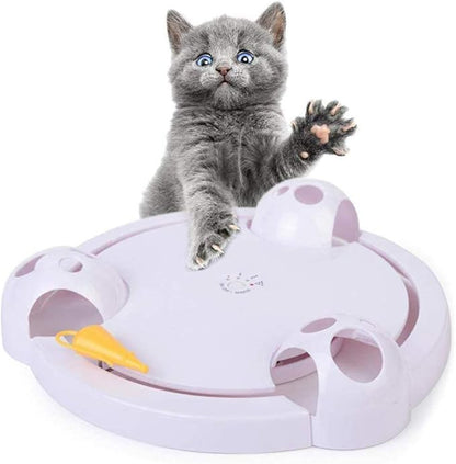 Automatic Interactive Hide & Seek Cat Toy with 4 Speed Modes