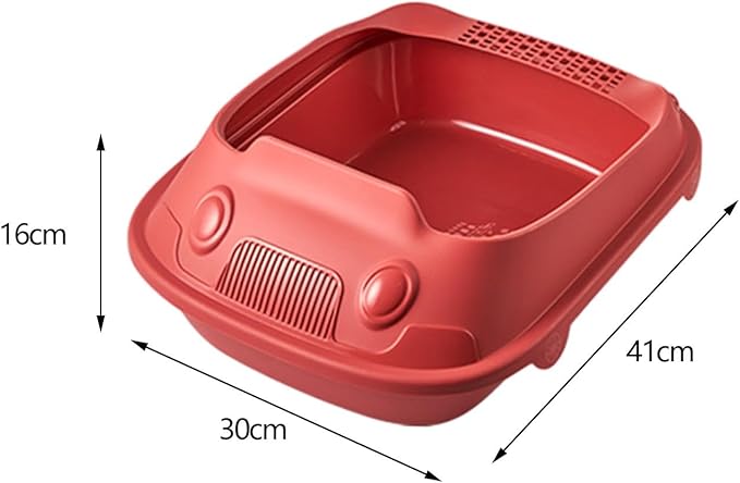 Cartoon Large Litter Tray with Lid and Scoop