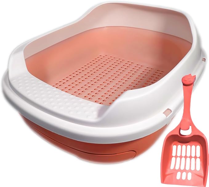 Easy Clean Cat Litter Tray - Filter Design with Scoop