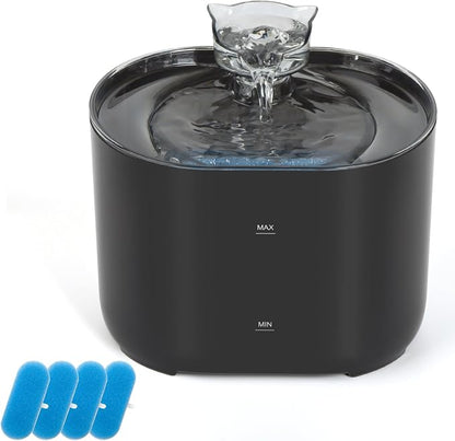 Cat-Shaped Spout Pet Water Fountain