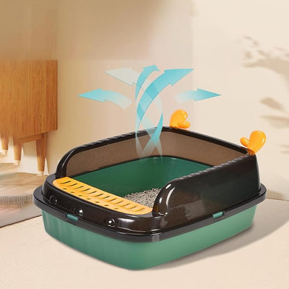 Ventilated High Wall Cat Litter Tray