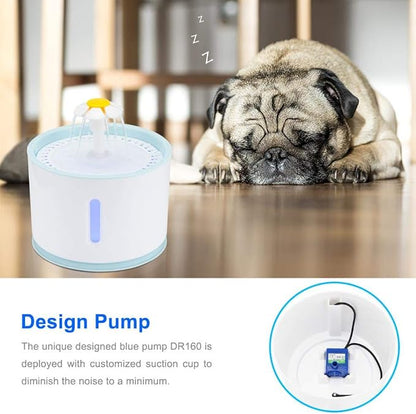 Flower Design Pet Water Fountain
