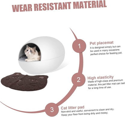 Happy Paws 2-in-1 Cat Feeding & Litter Catcher Mat