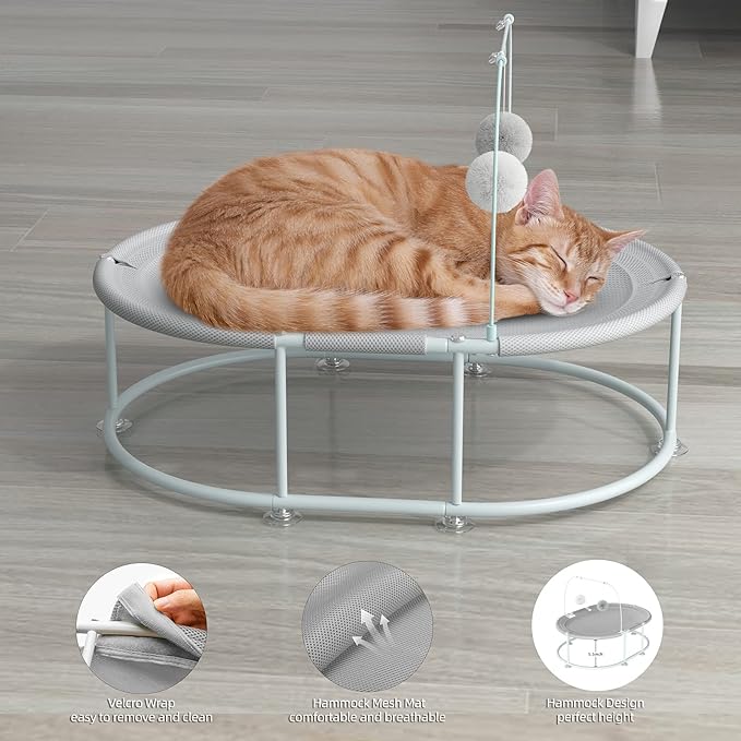 Top Med Cat Soft Hammock With Hanging Toy