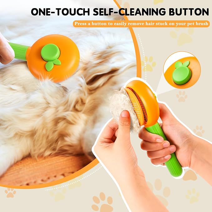Lime Shaped Pet Grooming Brush