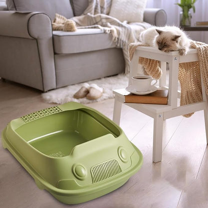 Cartoon Large Litter Tray with Lid and Scoop