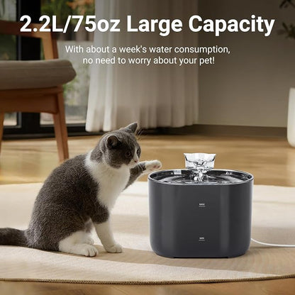 Cat-Shaped Spout Pet Water Fountain