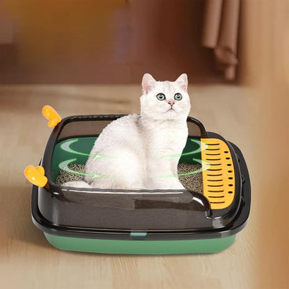 Ventilated High Wall Cat Litter Tray