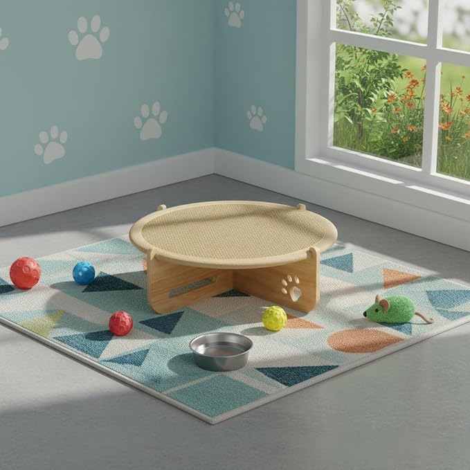 2-in-1 Cat Scratcher & Hammock Bed