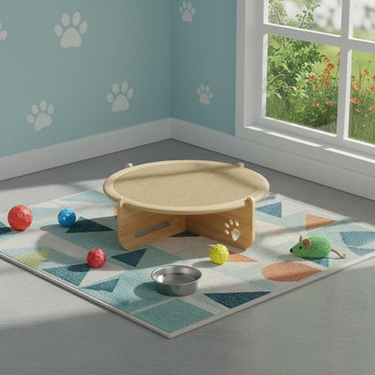 2-in-1 Cat Scratcher & Hammock Bed
