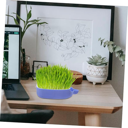 Whale Shape Cat Grass Tray