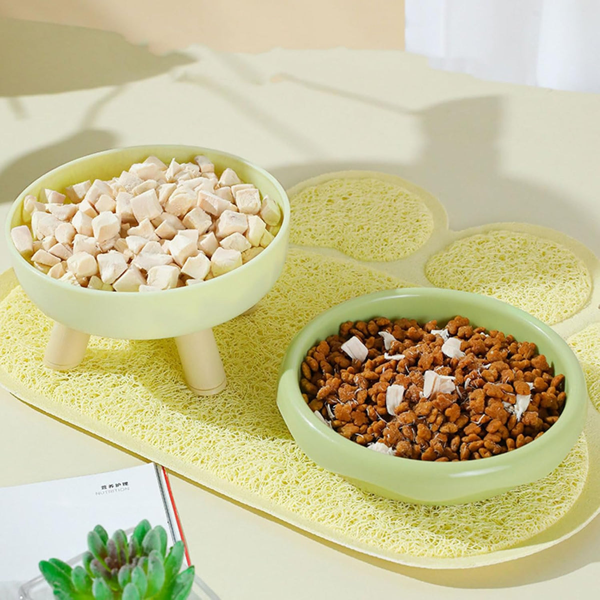 Elevated Cat Food & Water Bowl