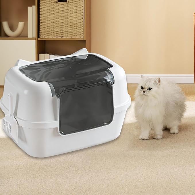 Fully Enclosed Cat Litter Box