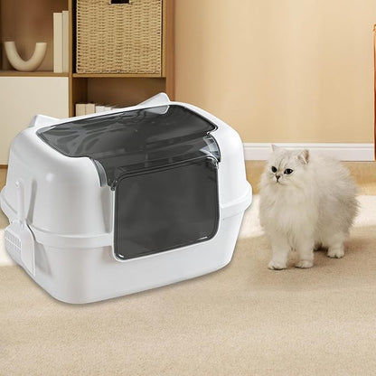 Fully Enclosed Cat Litter Box