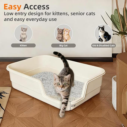 PawEase Cat Litter Tray with Scoop