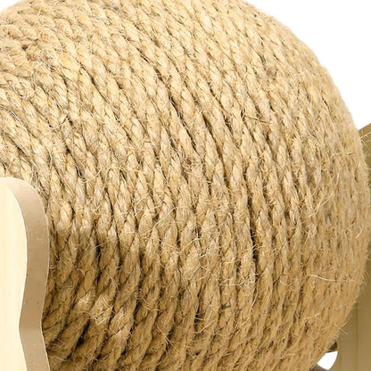 Wooden Sisal Ball Cat Scratcher