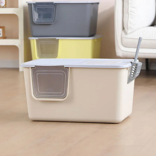 Happy Hatch Dual-Entry Enclosed Cat Litter Box
