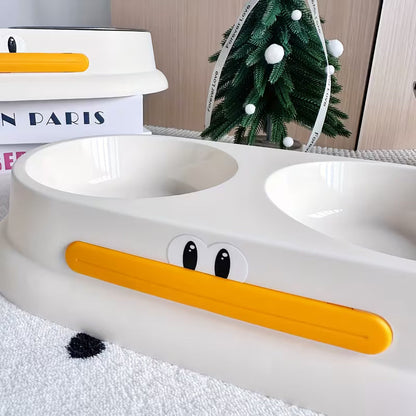 New Double-Layer Cartoon Cat Bowl