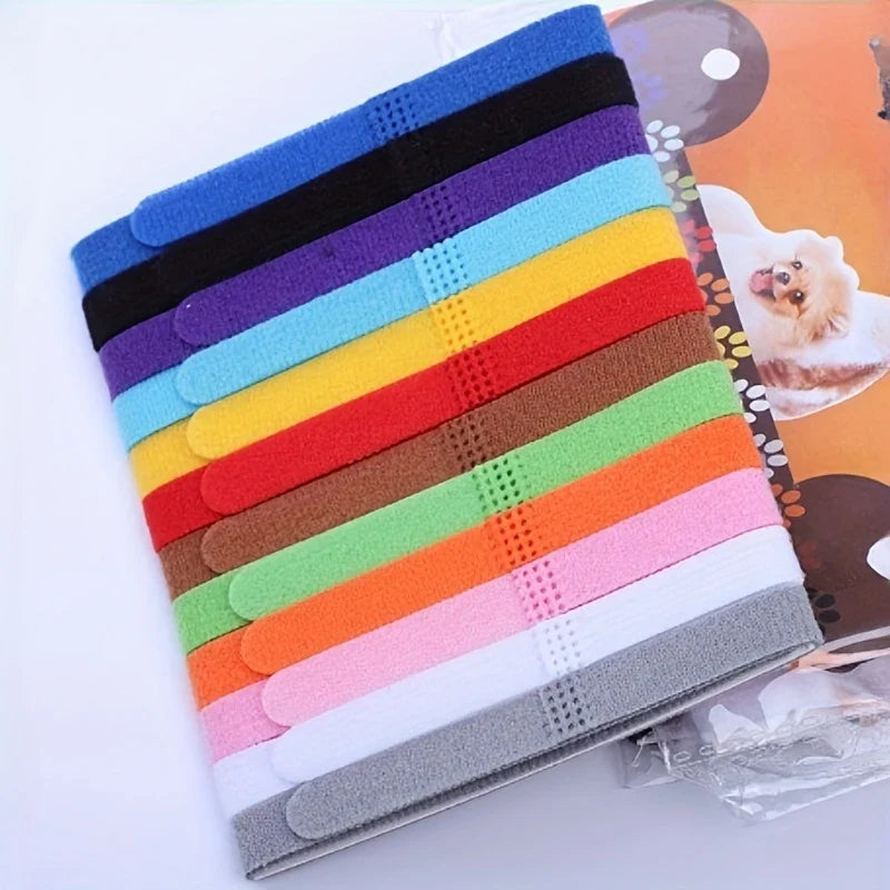 Adjustable ID Collars for Newborn Puppies and Kitten