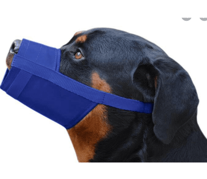 Adjustable Soft Nylon Muzzle for Dogs (Anti-Bite, Breathable)