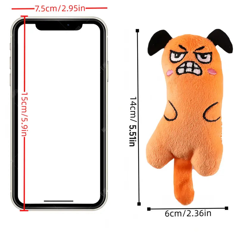 Angry Face Plush Toy for Cats
