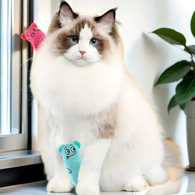 Angry Face Plush Toy for Cats
