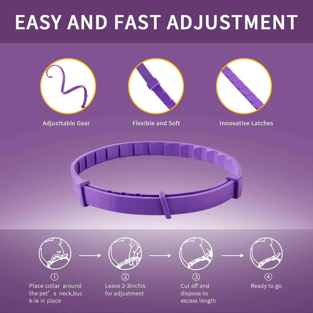 Anxiety Relief Pheromone Calming Collars for Cats and Dogs