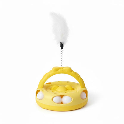 Arched Cat Track Toy With Teaser Stick