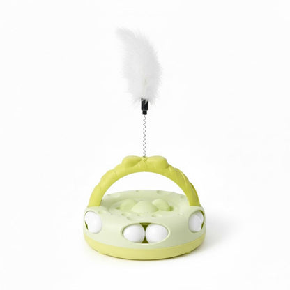 Arched Cat Track Toy With Teaser Stick