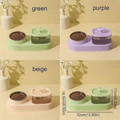 Automatic Pet Food and Water Dispenser