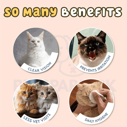 Best Quality Eye Cleaning Wipes for Cats & Dogs (100 Wipes) (Free Delivery)