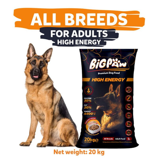 Big Paw High Energy Dog Food 20Kg