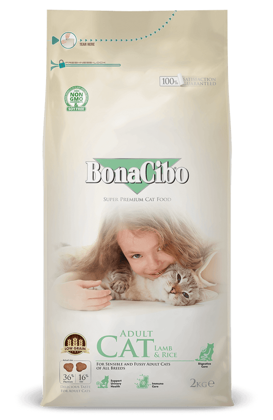 Bonacibo Adult Cat Lamb & Rice - 2 Kg