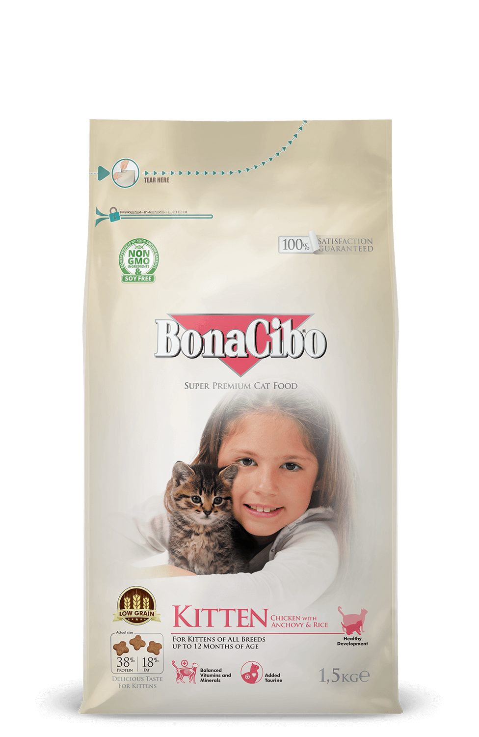Bonacibo Kitten Food - 1.5 Kg (Made in Turkey)