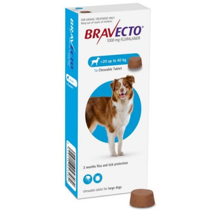 Bravecto Chewable Dewroming Tablets for Dogs (01 Tablet)