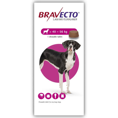 Bravecto Chewable Dewroming Tablets for Dogs (01 Tablet)