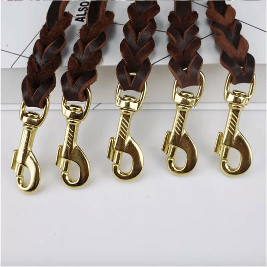 Brown GSD Show Leash for Dogs